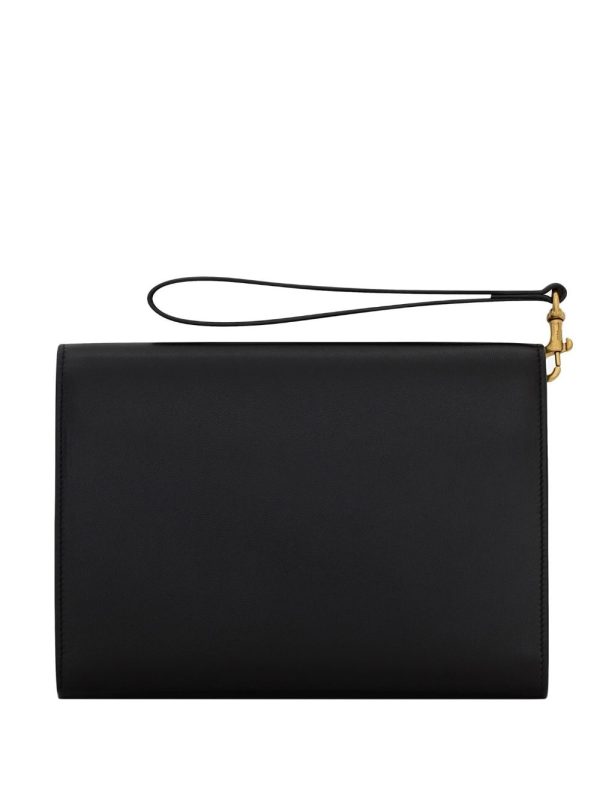 Saint Laurent Monogram plaque clutch bag - Image 3