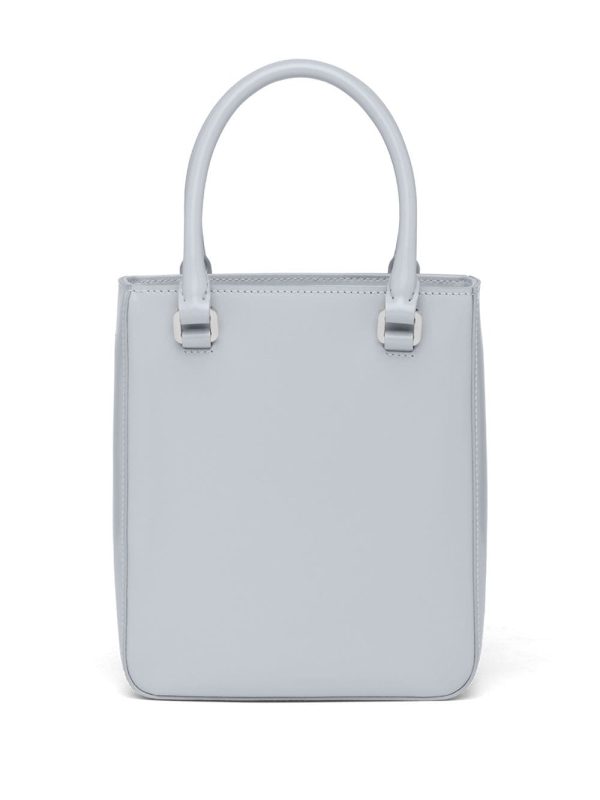 Prada small triangle plaque tote - Image 2