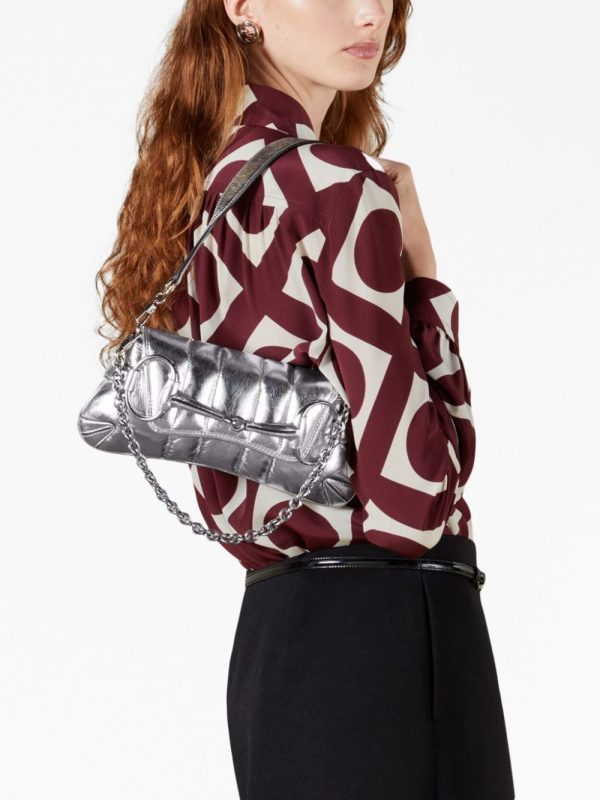 Gucci small Horsebit Chain leather shoulder bag - Image 2