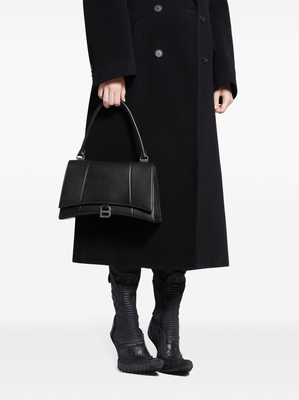 Balenciaga medium Hourglass leather tote bag - Image 2