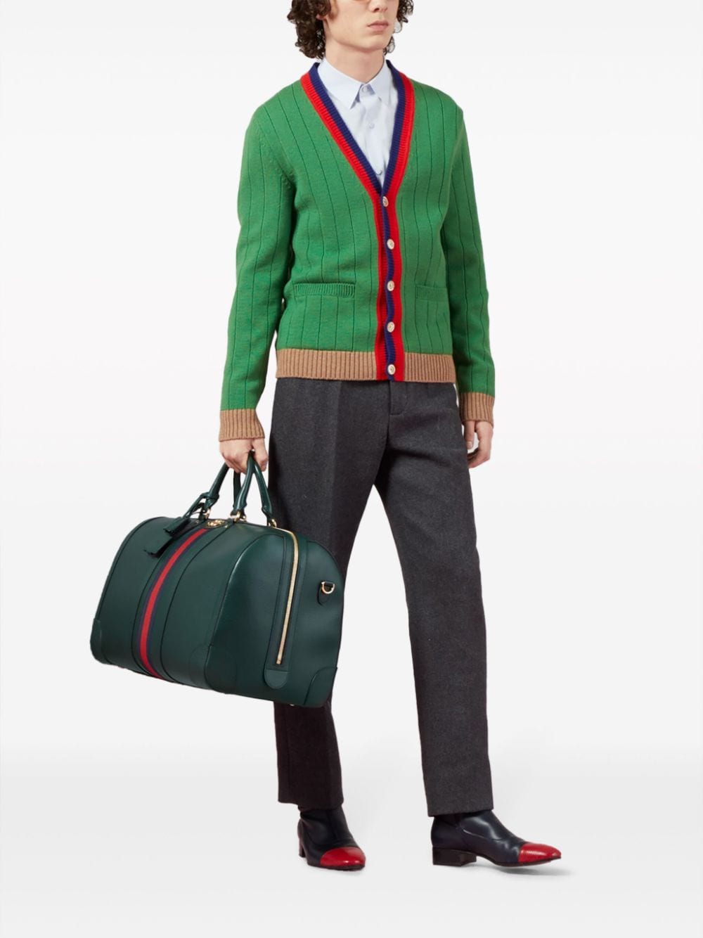 Gucci large Savoy leather holdall - Image 2