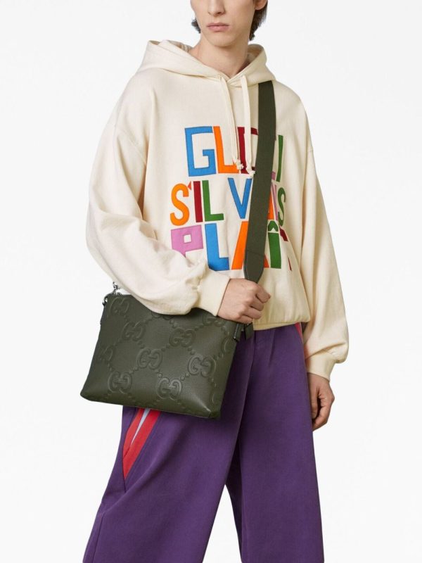 Gucci Jumbo GG leather messenger bag - Image 2