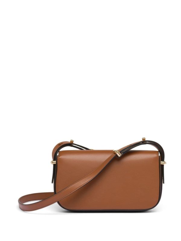 Prada logo-plaque leather crossbody bag - Image 2