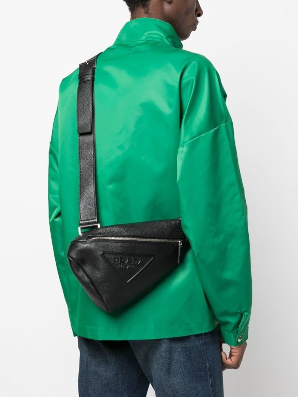 Prada Cross logo-embossed backpack - Image 2