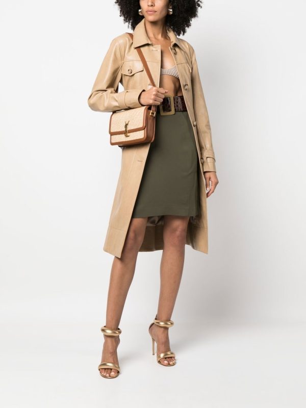 Saint Laurent Solferino raffia shoulder bag - Image 2