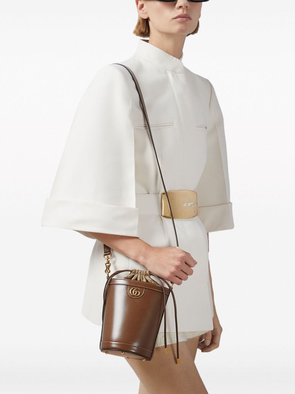 Gucci mini Ophidia leather bucket bag - Image 2