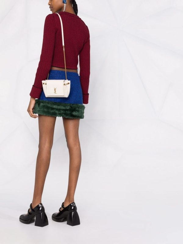 Saint Laurent diamond-quilted YSL crossbody bag - Image 2