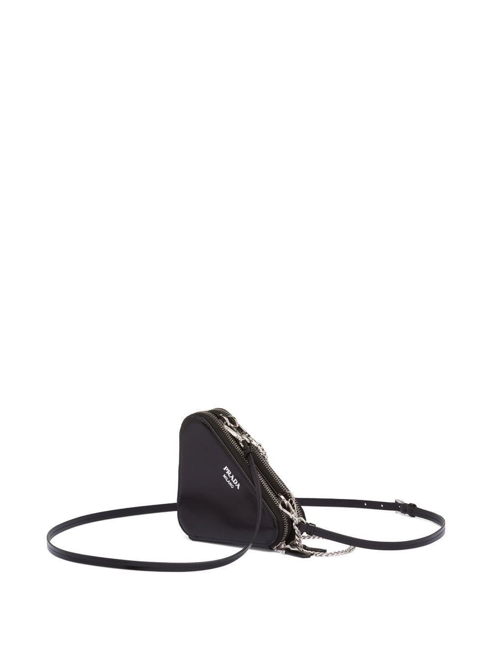 Prada mini Triangle crystal-embellished crossbody bag - Image 2