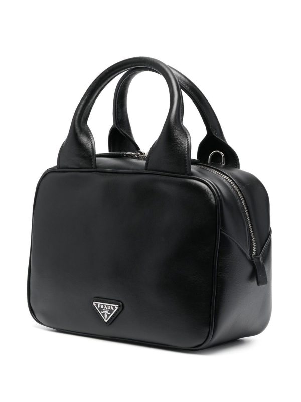 Prada logo-embossed leather tote bag - Image 2