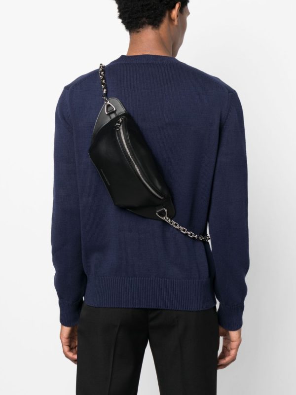 Alexander McQueen logo-print leather belt bag - Image 2