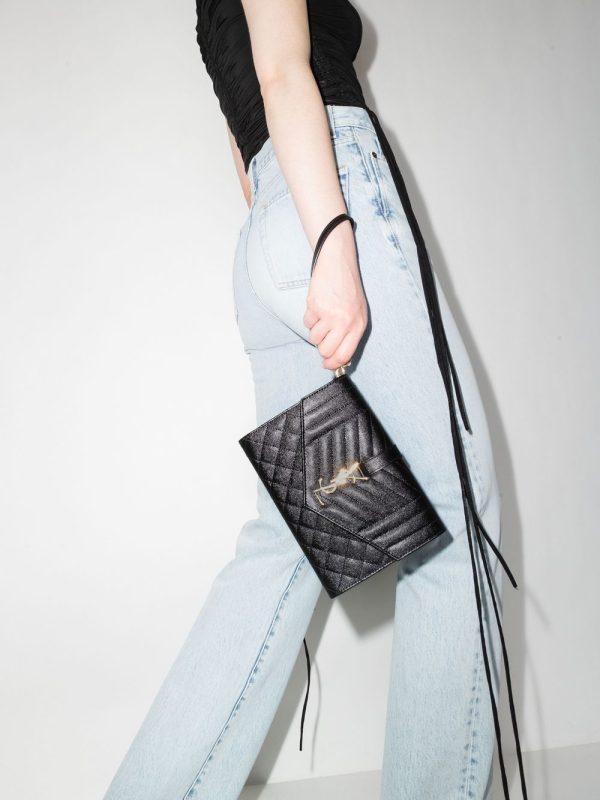 Saint Laurent Monogram envelope clutch bag - Image 2