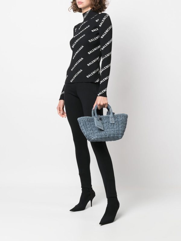Balenciaga Bistro denim bascket bag - Image 2