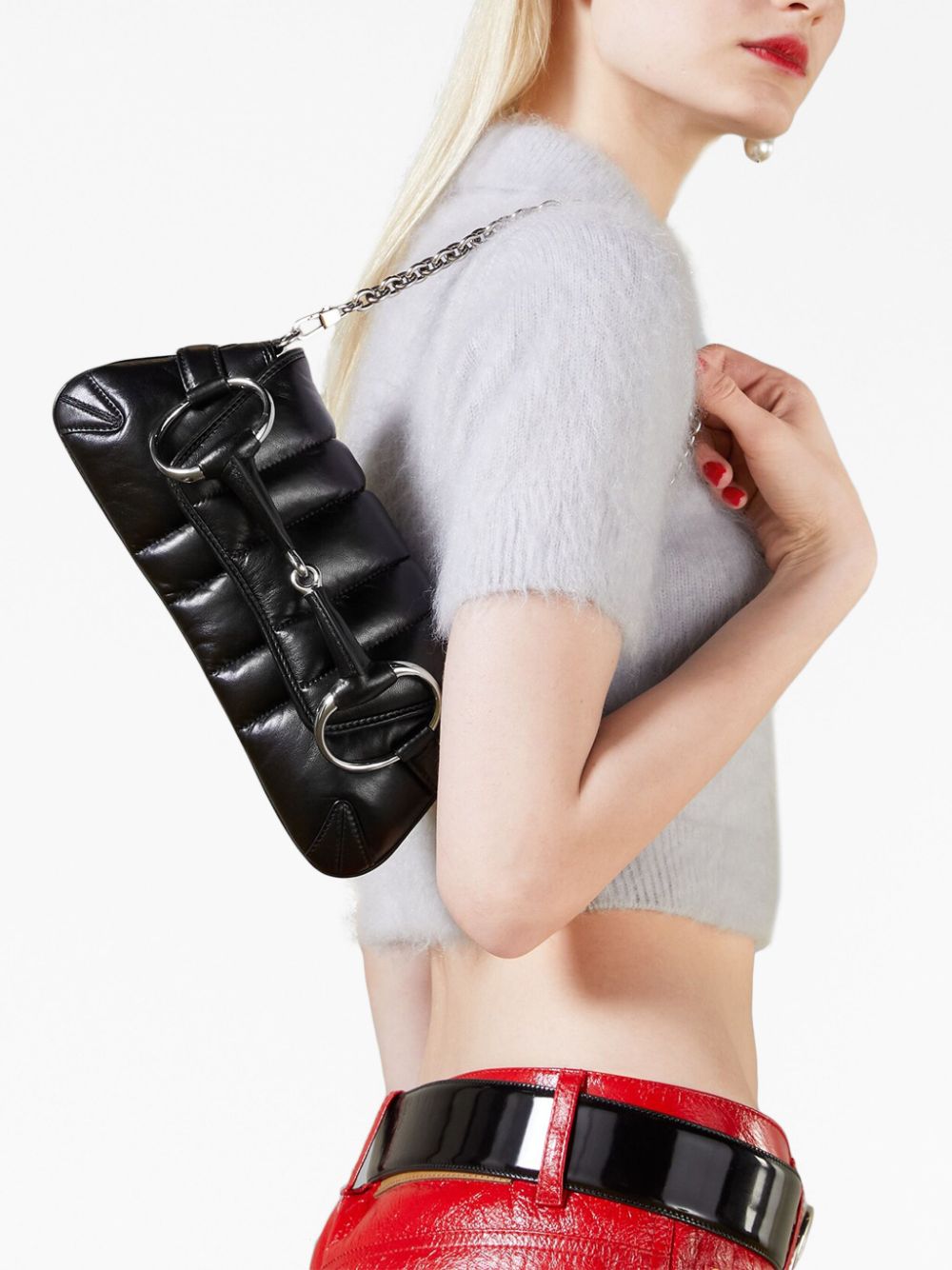 Gucci mini Horsebit quilted shoulder bag - Image 2