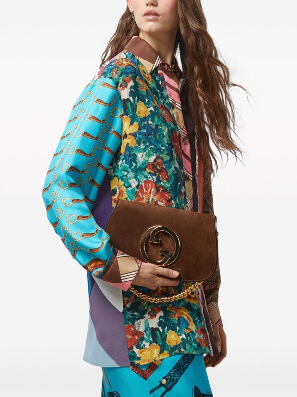 Gucci small Blondie suede shoulder bag - Image 2