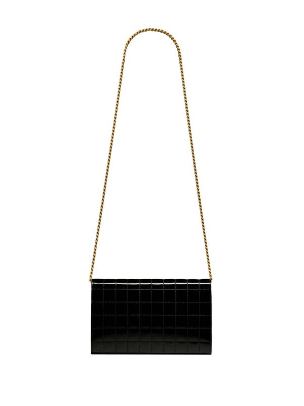 Saint Laurent Cassandre matelassé leather chain wallet - Image 2