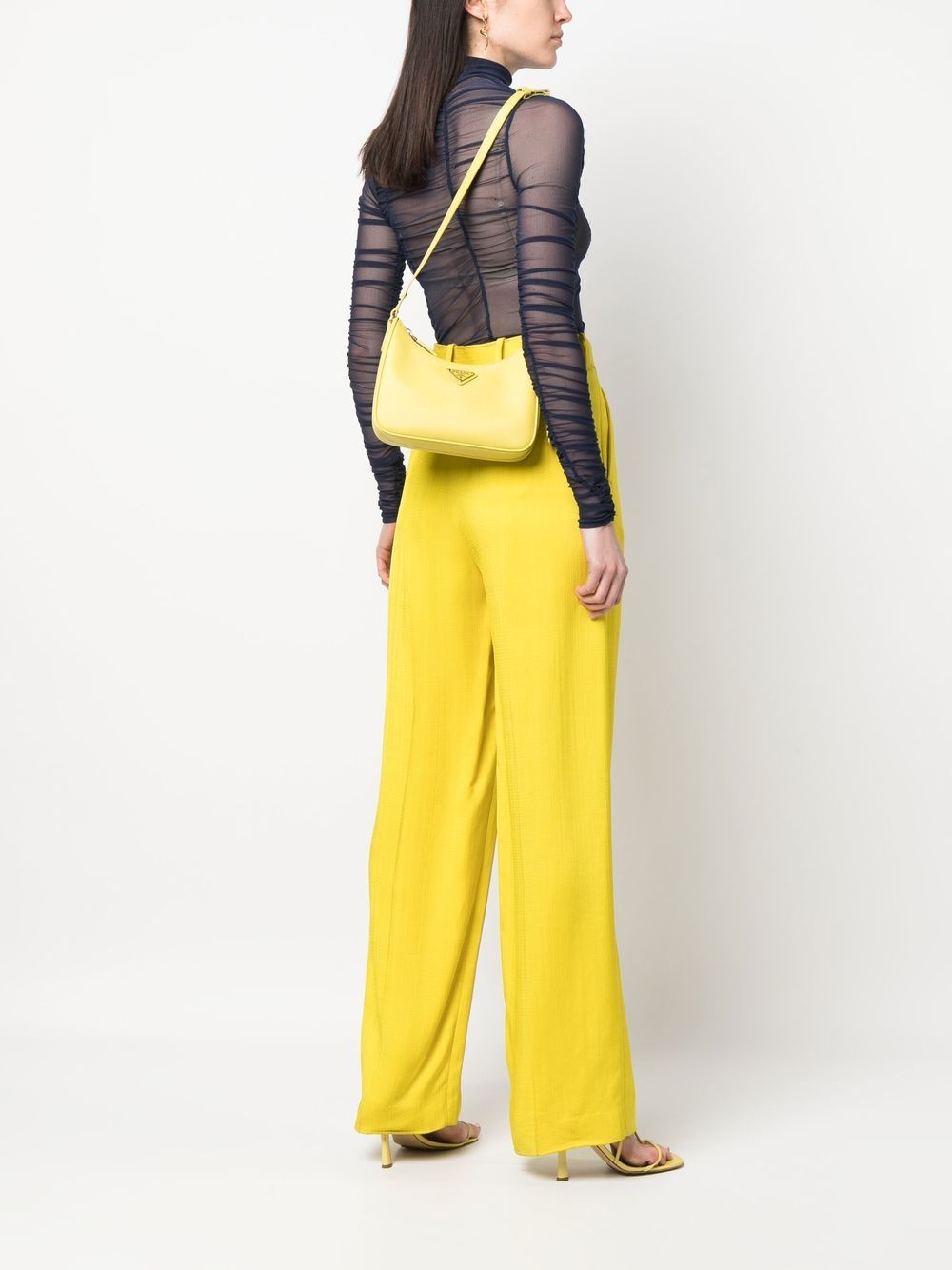 Prada mini Re-Edition leather shoulder bag - Image 2