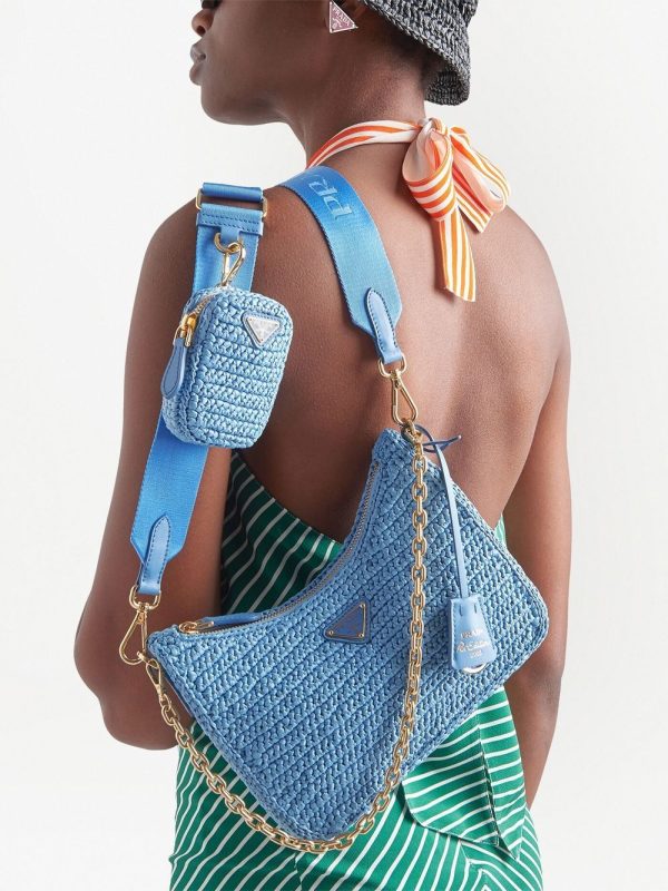 Prada Re-Edition 2005 crochet-knit shoulder bag - Image 2