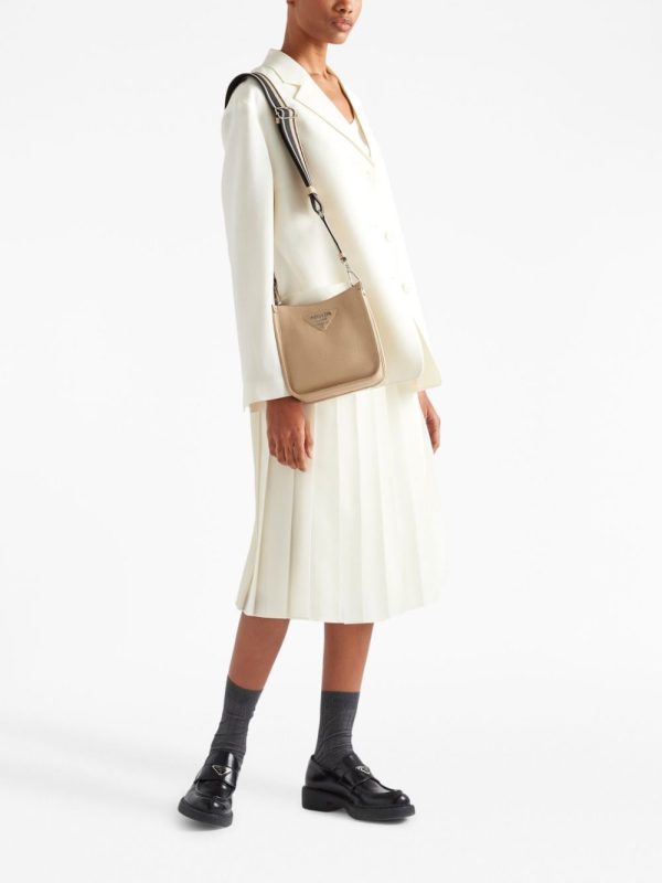 Prada mini logo-plaque shoulder bag - Image 2