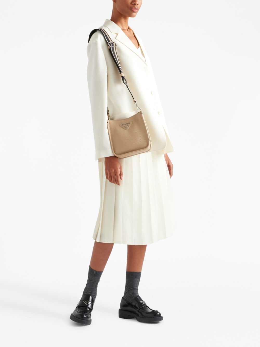 Prada mini logo-plaque shoulder bag - Image 2