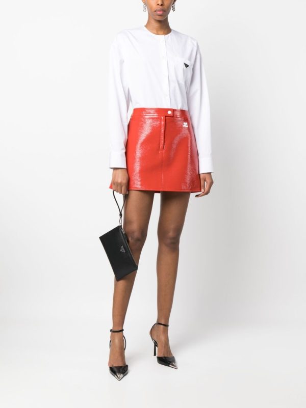 Prada logo-plaque clutch bag - Image 2