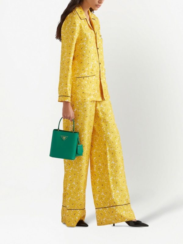 Prada small leather Panier bag - Image 2