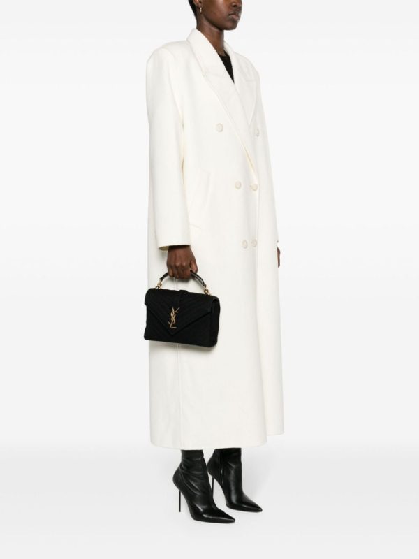 Saint Laurent medium College bouclé tote bag - Image 2