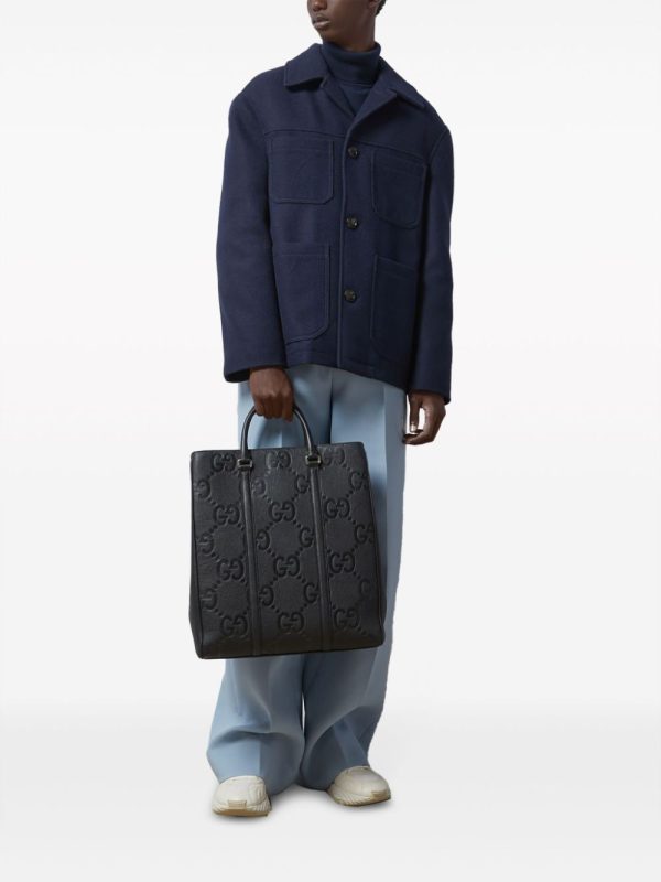 Gucci medium Jumbo GG leather tote bag - Image 2