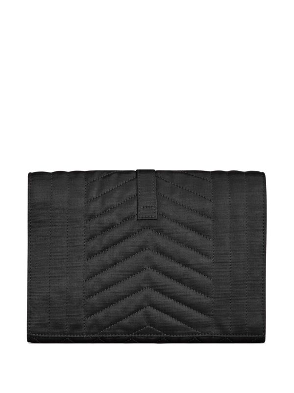 Saint Laurent envelope mixed matelassé clutch - Image 2