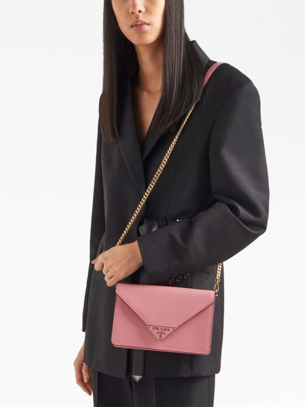 Prada logo-plaque shoulder bag - Image 2
