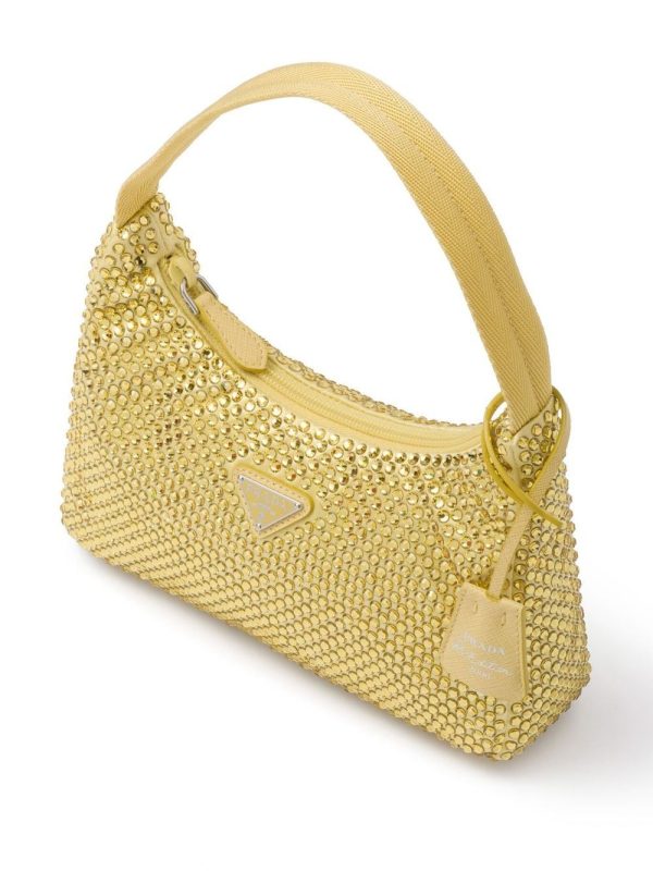 Prada Re-Edition 2000 crystal-embellished shoulder bag - Image 2