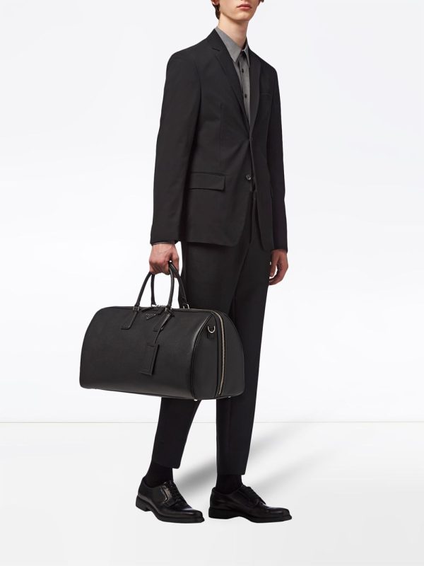 Prada Saffiano leather duffle bag - Image 2