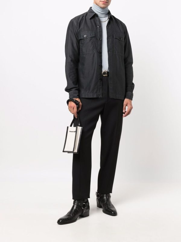 Alexander McQueen embroidered-logo messenger bag - Image 5