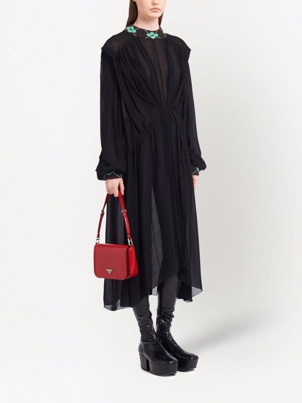 Prada brushed leather shoulder bag - Image 2