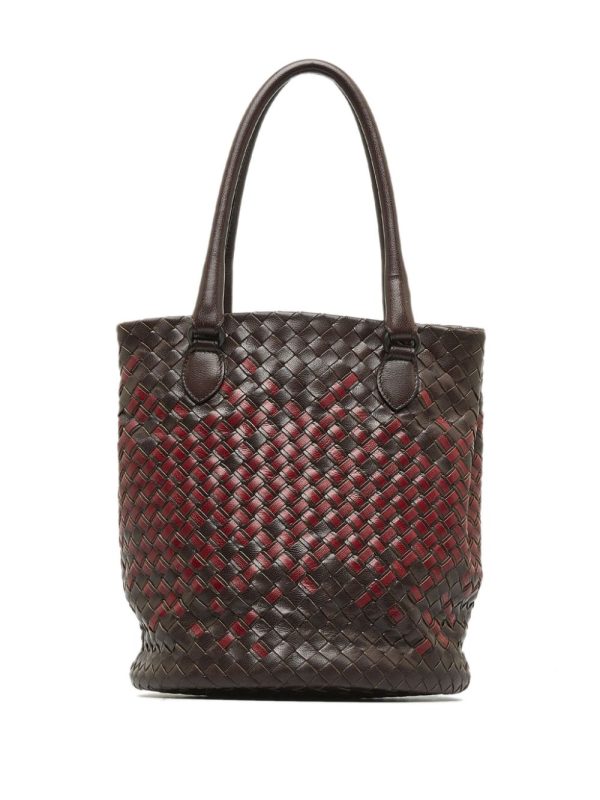 Bottega Veneta   2000-2010 Intrecciato double-tone bucket bag - Image 2