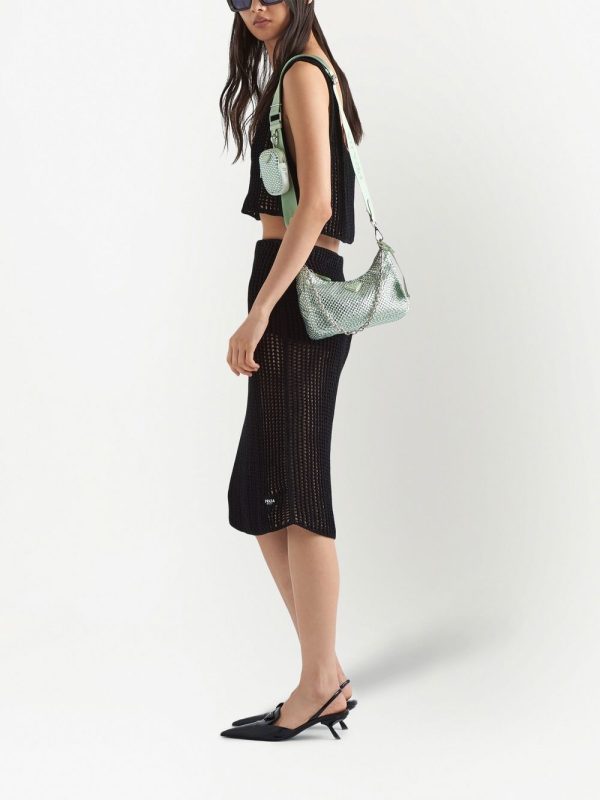 Prada Re-Edition 2005 crystal-embellished shoulder bag - Image 2