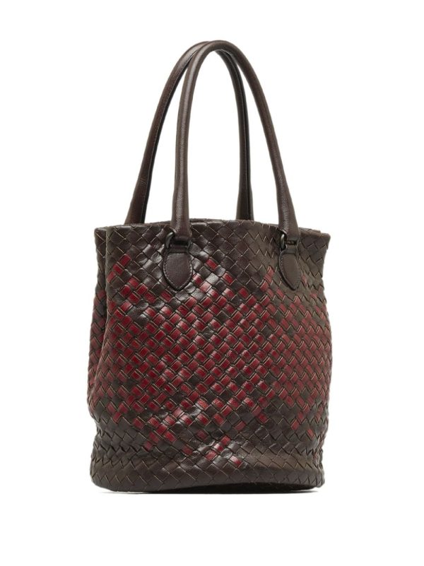 Bottega Veneta   2000-2010 Intrecciato double-tone bucket bag - Image 3