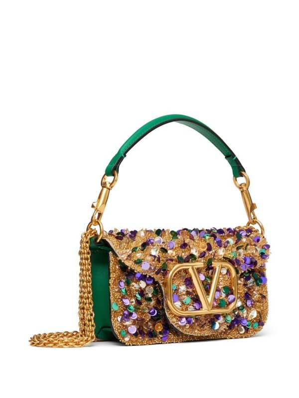 Valentino Garavani small Locò embellished shoulder bag - Image 3