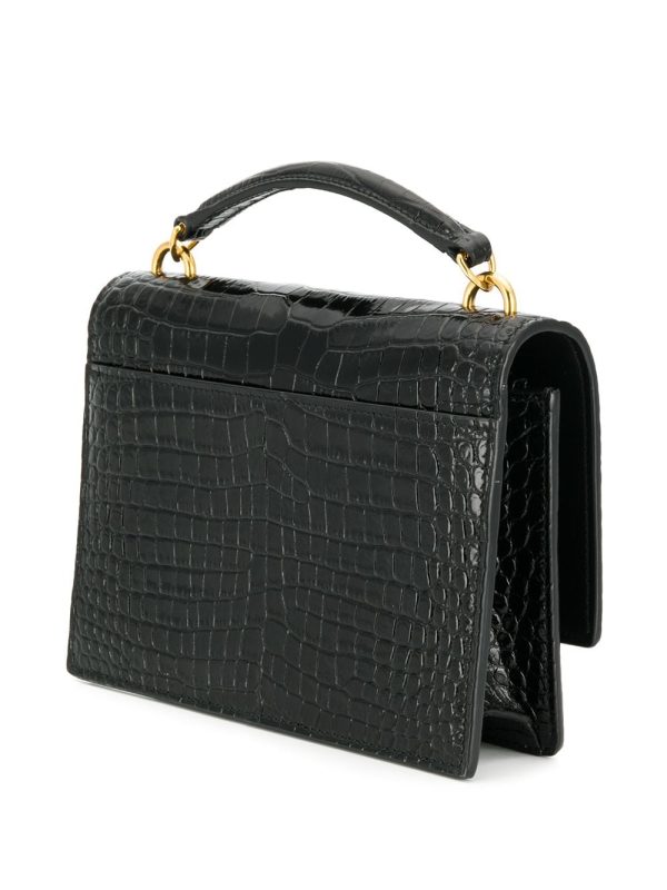 Saint Laurent Sunset crocodile-embossed mini bag - Image 3