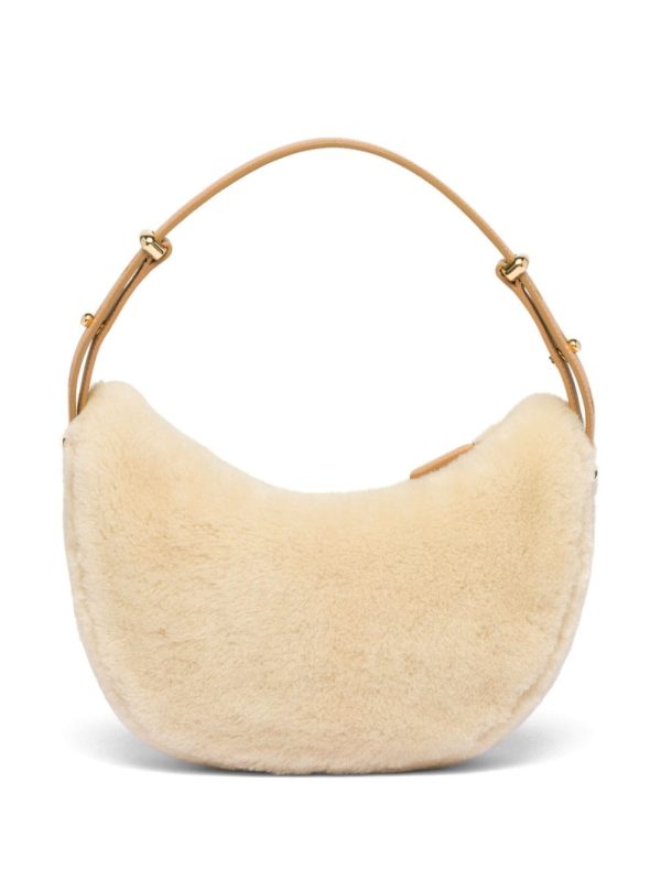 Prada Arqué shearling shoulder bag - Image 2