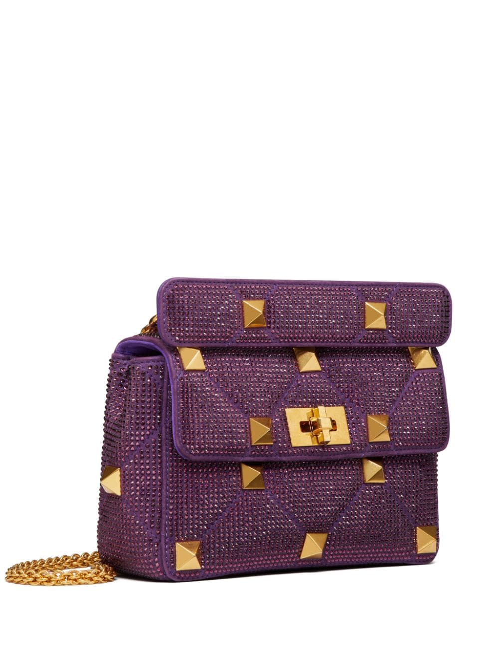 Valentino Garavani medium Roman Stud rhinestone-embellished shoulder bag - Image 3