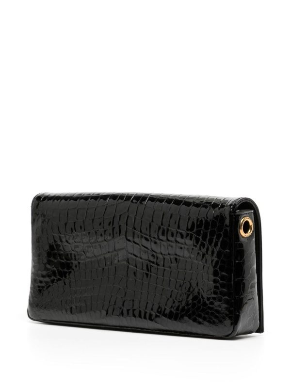 Saint Laurent logo-plaque clutch bag - Image 3