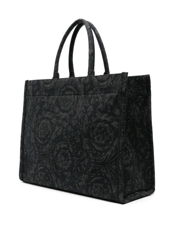 Versace Barocco Athena jacquard canvas tote bag - Image 3