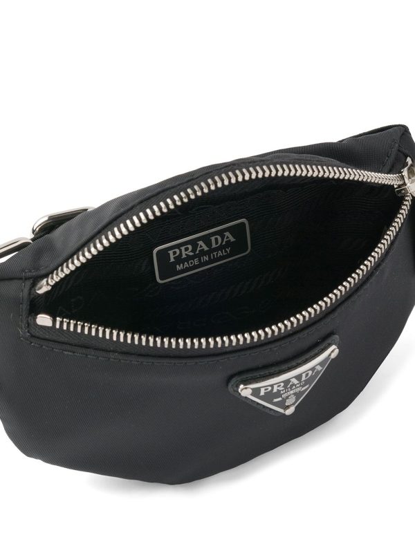 Prada logo-plaque pouch bag - Image 3