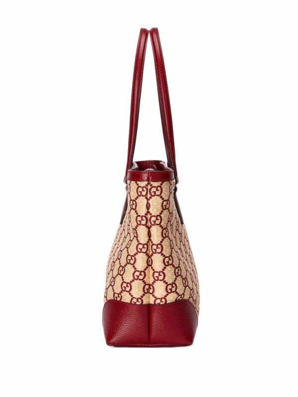 Gucci Ophidia GG straw tote bag - Image 3