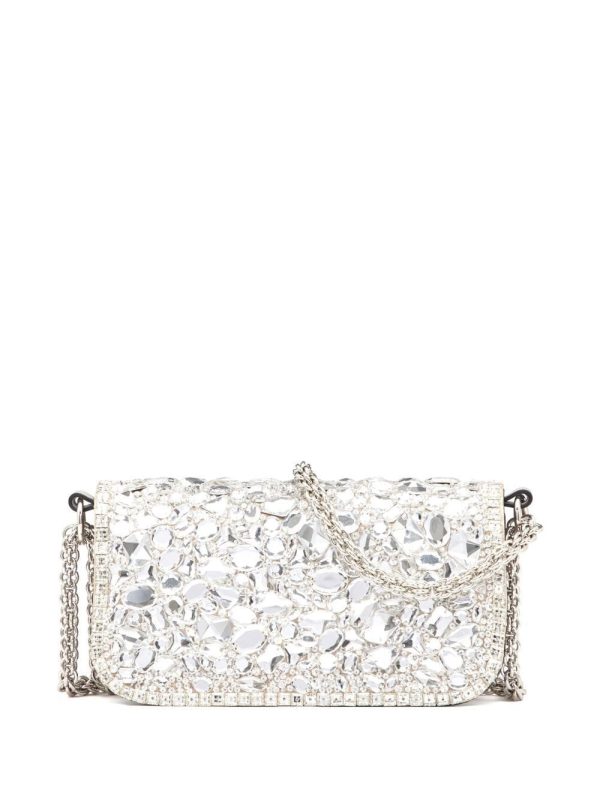 Valentino Garavani crystal-embellished shoulder bag - Image 3