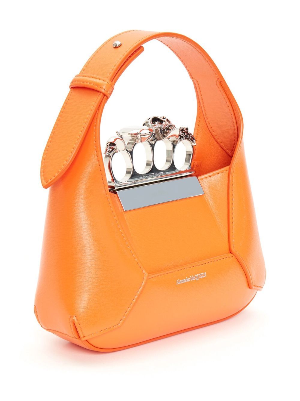 Alexander McQueen mini Jewelled Hobo leather bag - Image 3