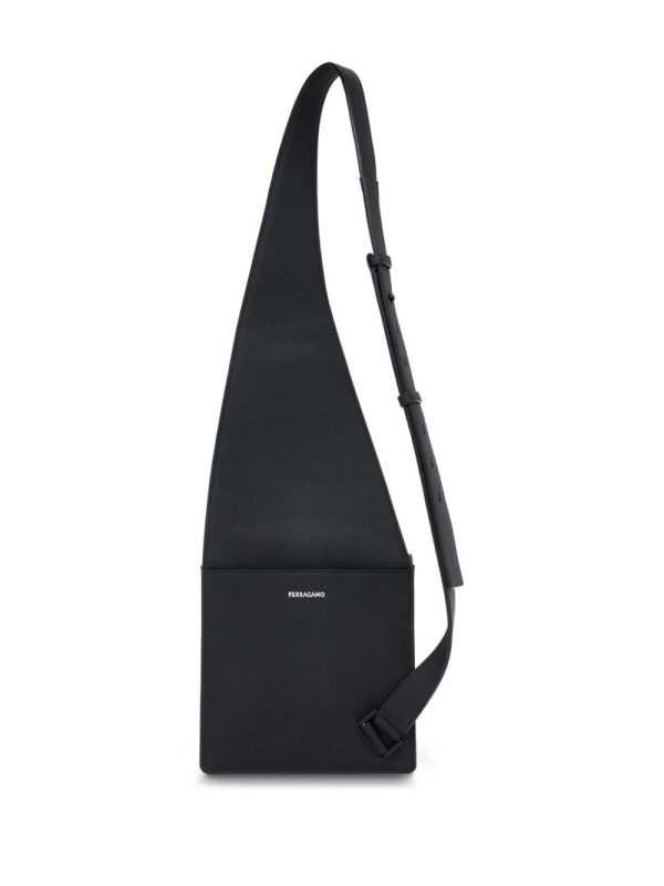 Ferragamo asymmetric faux-leather messenger bag - Image 3
