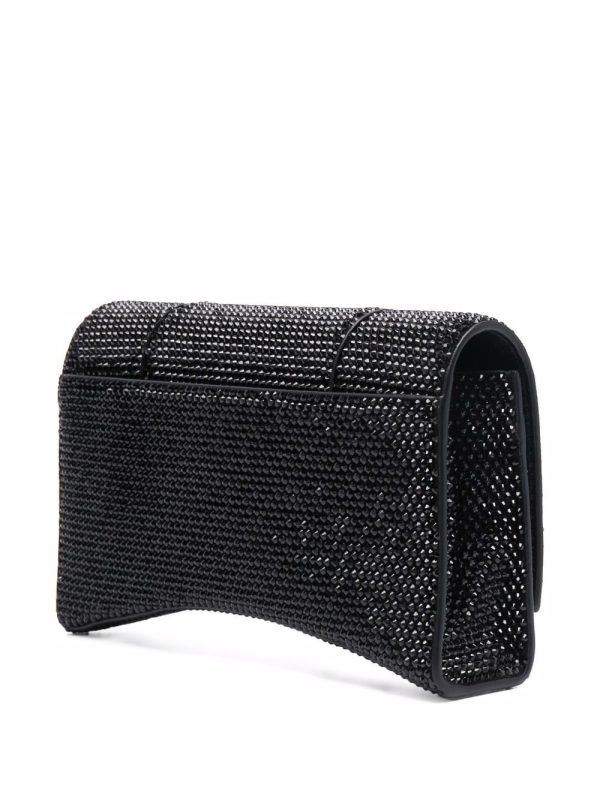 Balenciaga Hourglass crystal-studded crossbody bag - Image 3