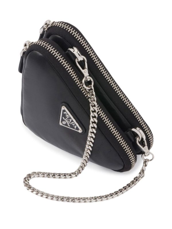 Prada leather mini pouch bag - Image 3