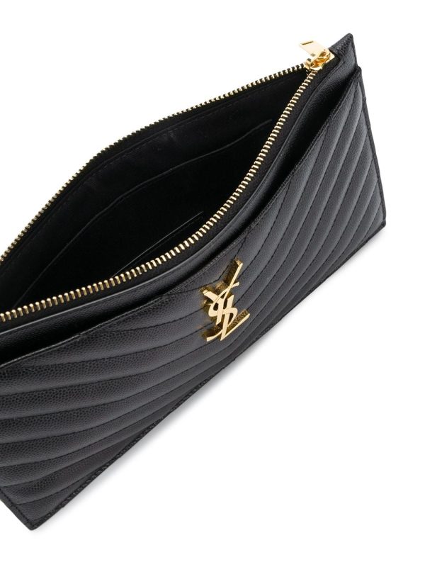 Saint Laurent monogram chain quilted clutch - Image 3